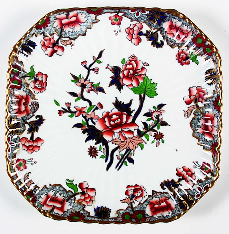 196 Square Cake Plate by Spode-1