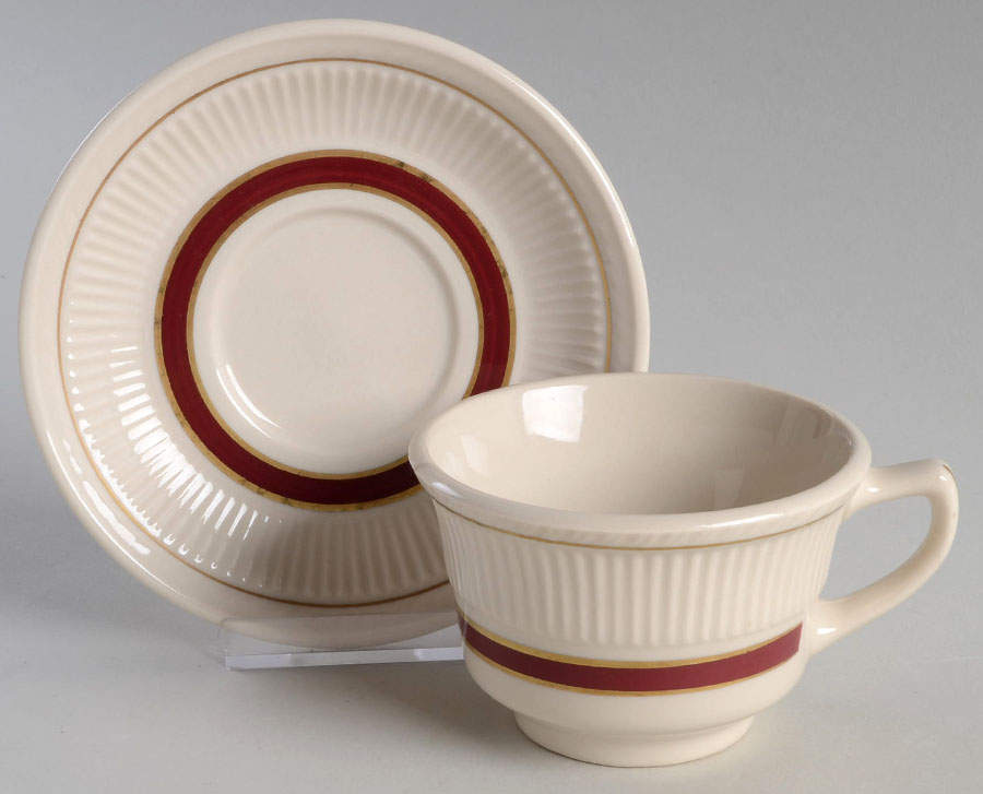 05650 Flat Cup & Saucer Set by Shenango-1