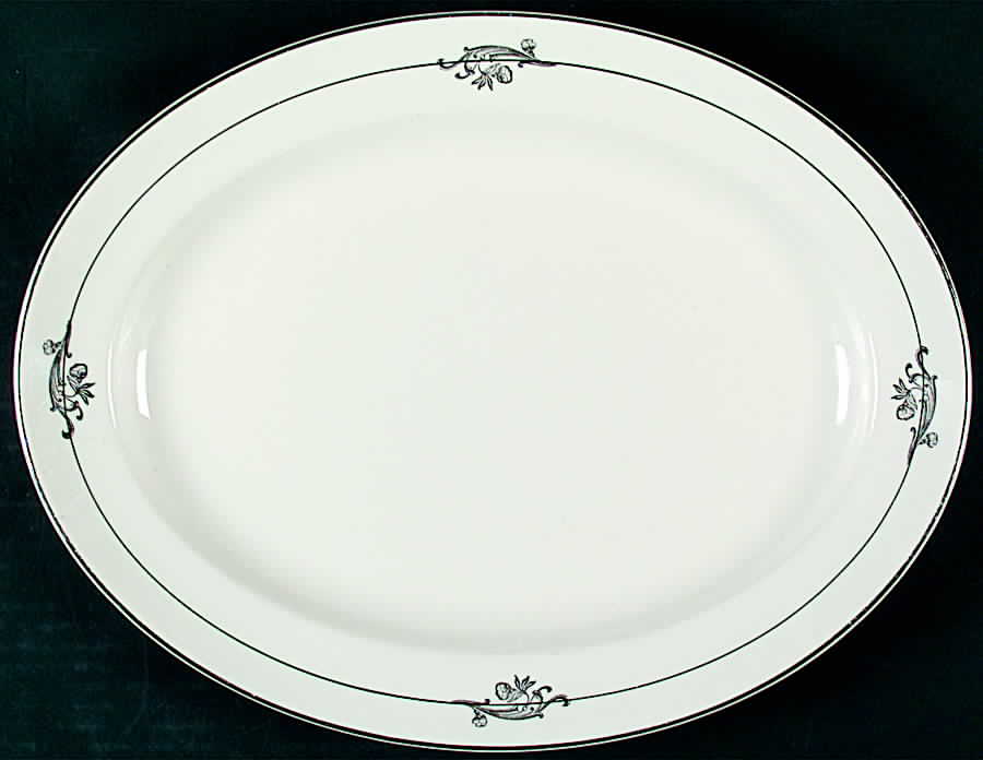 SLM227 13" Oval Serving Platter by Salem-1