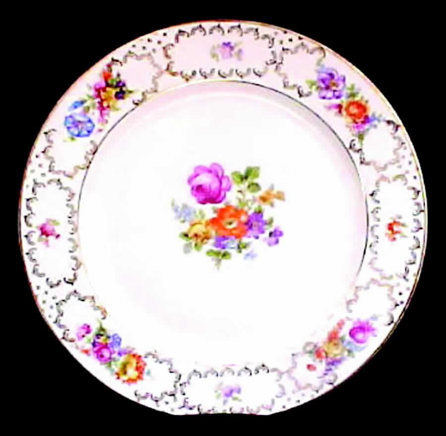 Dresdner Art Dinner Plate by Schumann - Bavaria-1