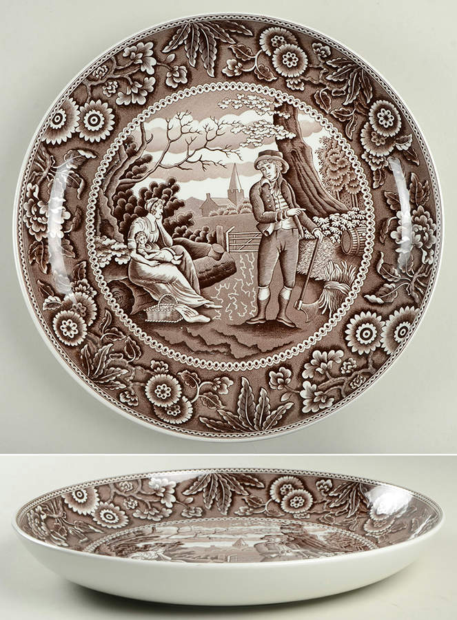 Archive Collection Brown 11" Pasta Serving Bowl by Spode-1