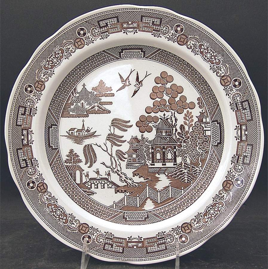 Archive Collection Brown Dinner Plate by Spode-1