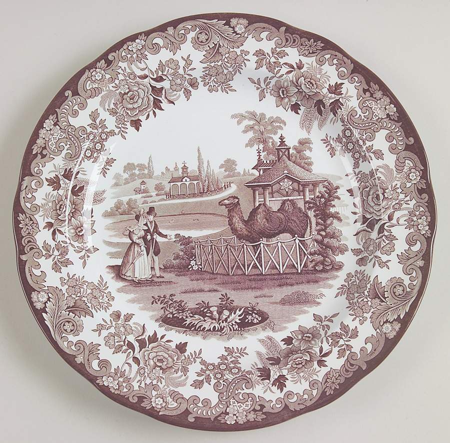 Archive Collection Brown Dinner Plate by Spode-1