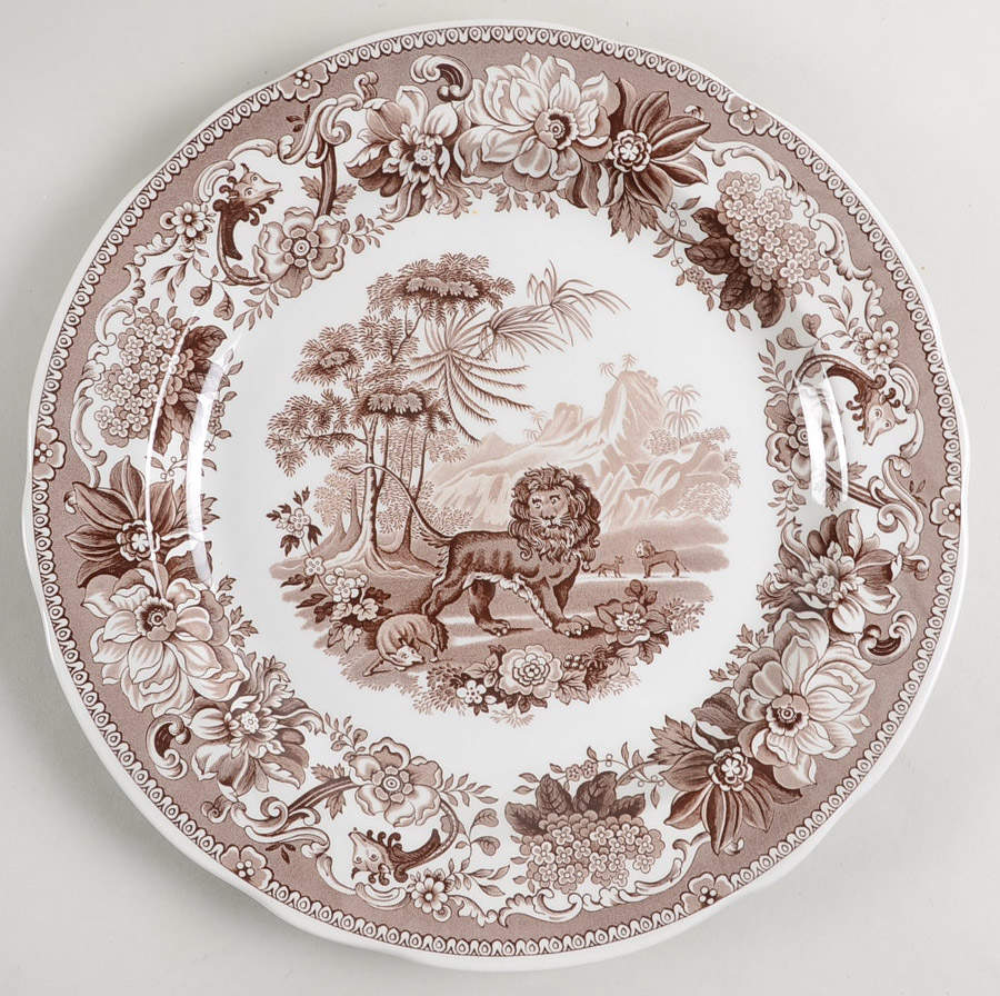 Archive Collection Brown Dinner Plate by Spode-1