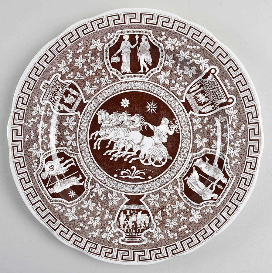 Archive Collection Brown Dinner Plate by Spode-1
