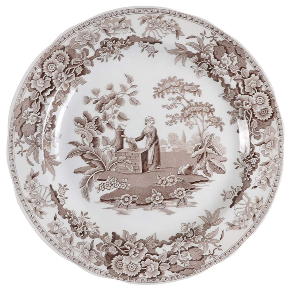 Archive Collection Brown Dinner Plate by Spode-1