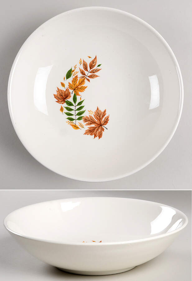 Autumn Leaves 8" Round Vegetable Bowl by Salem-1