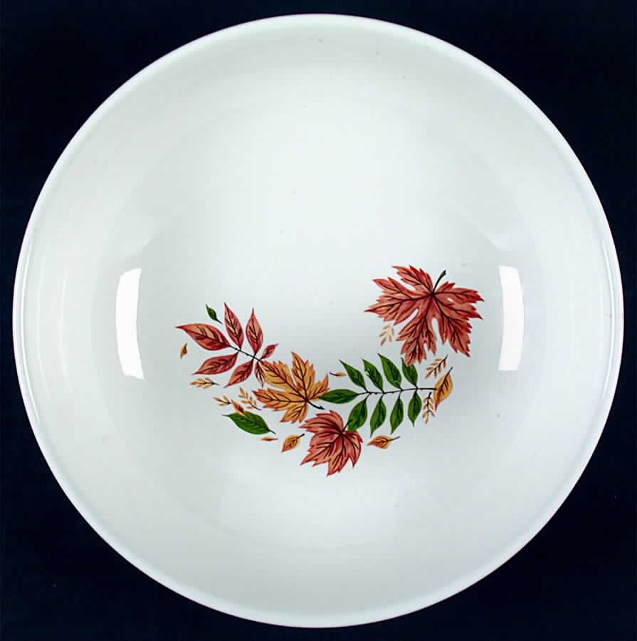 Autumn Leaves 9" Round Vegetable Bowl by Salem-1
