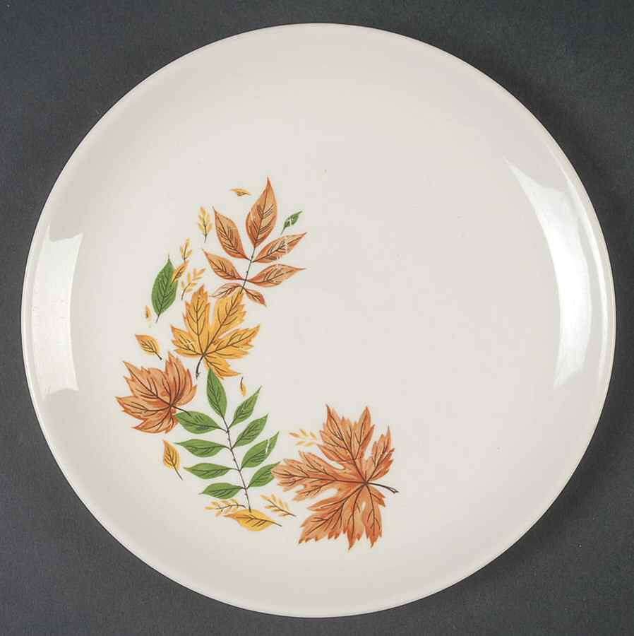 Autumn Leaves Salad Plate by Salem-1
