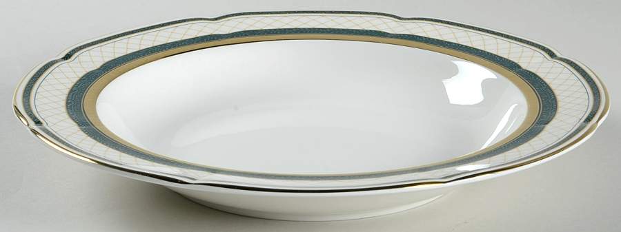 Queen's Lace Large Rim Soup Bowl by Sasgonu-1