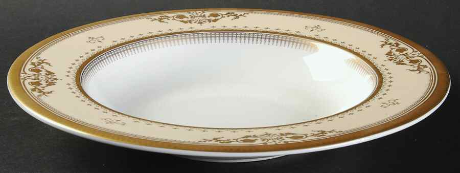 Goldstar Ivory Rim Soup Bowl by Sasgonu-1
