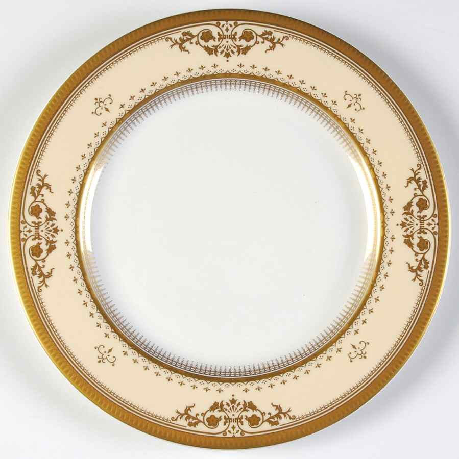 Goldstar Ivory Salad Plate by Sasgonu-1