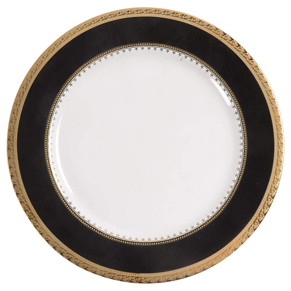 Galaxie Black Dinner Plate by Sasgonu-1