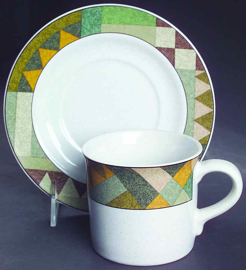 Mirage Flat Cup & Saucer Set by Studio Nova-1