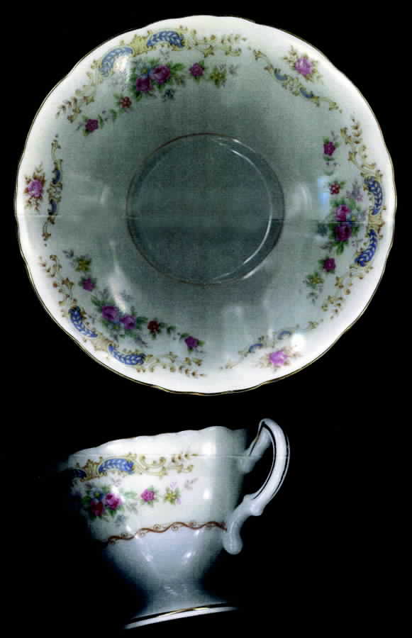 SAN71 Footed Cup & Saucer Set by Sango-1