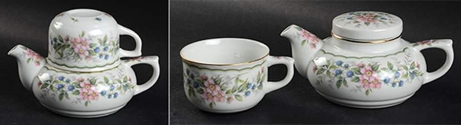 Amy Individual Teapot & Lid with Cup by Sadek-1