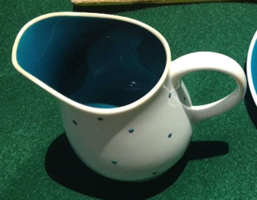 Raised Spot Blue Creamer by Susie Cooper-1