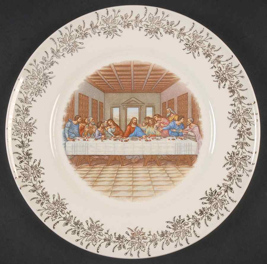 Lord's Supper Luncheon Plate by Sanders-1