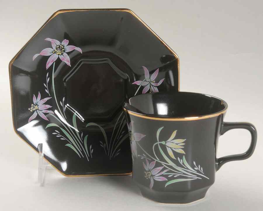 Zen Flat Cup & Saucer Set by Seizan-1