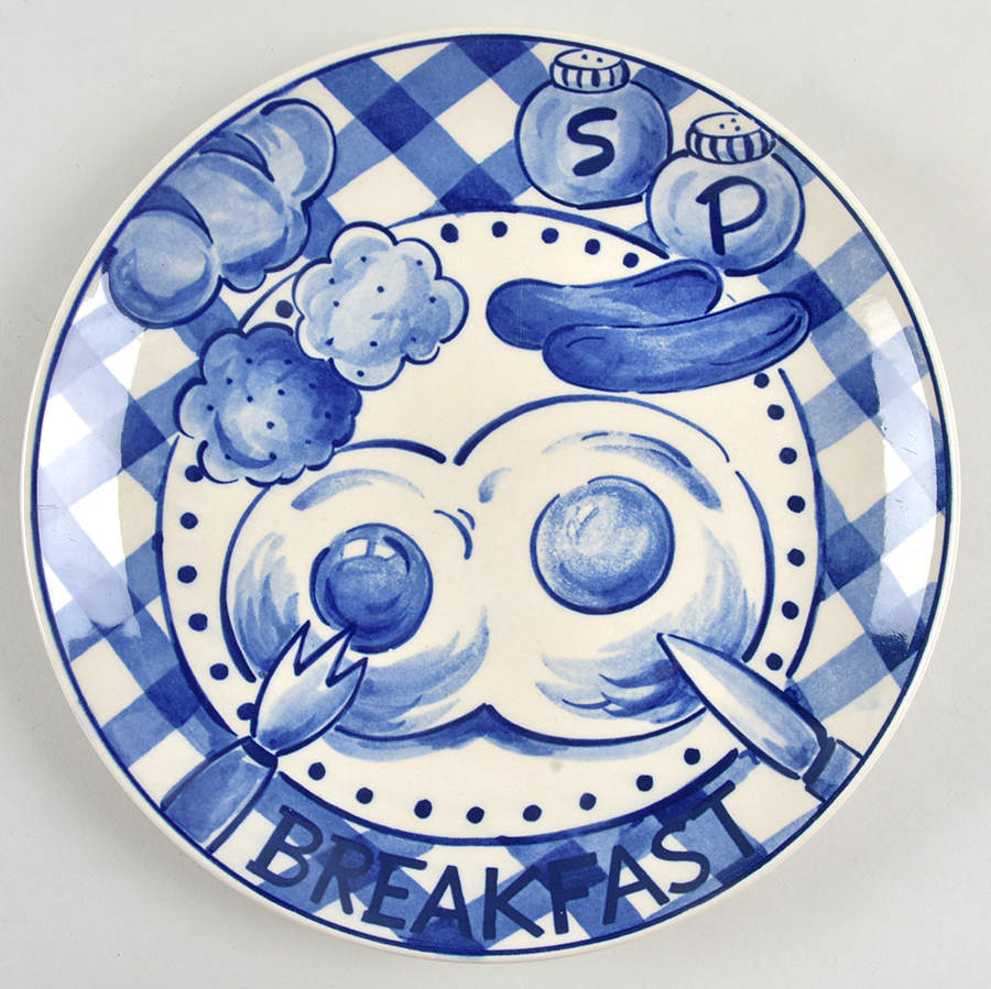 Salt & Pepper Dinner Plate by Sango-1
