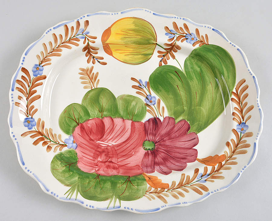 Belle Fiore 15" Oval Serving Platter by Simpsons-1