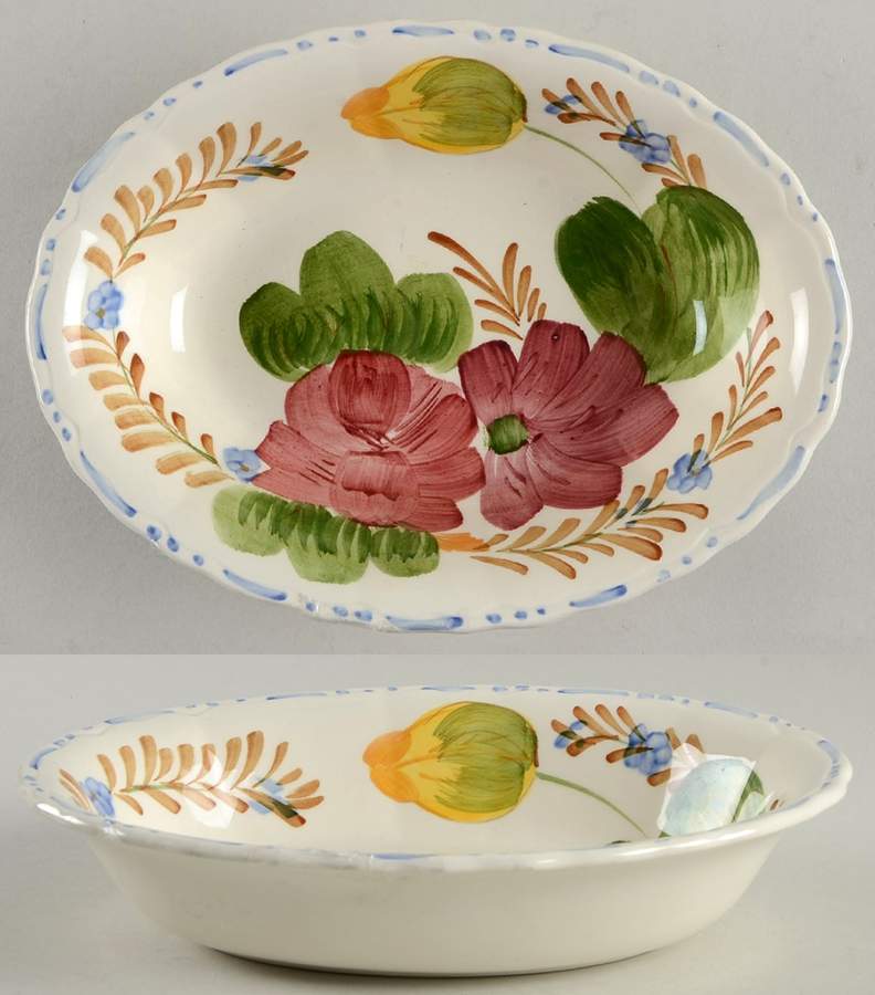 Belle Fiore 8" Oval Vegetable Bowl by Simpsons-1