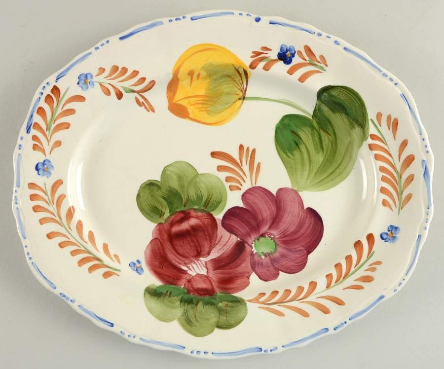 Belle Fiore 12" Oval Serving Platter by Simpsons-1