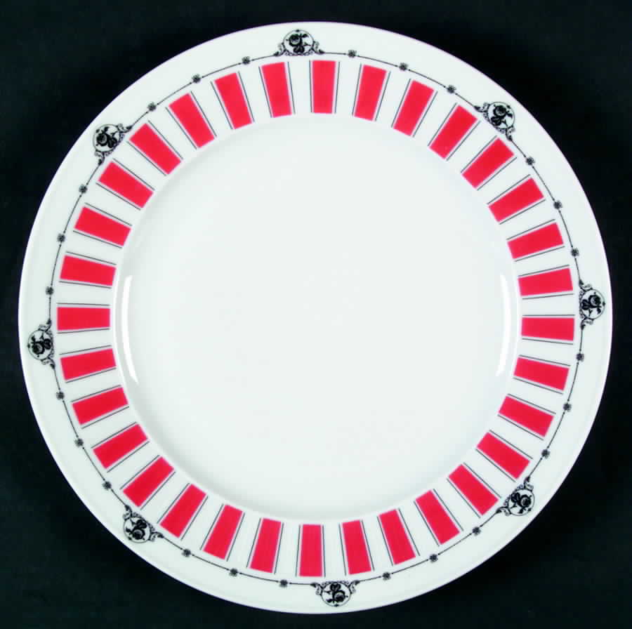 Red Taffy Dinner Plate by Seltmann-1