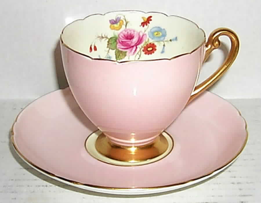 13439-S9 Footed Cup & Saucer Set by Shelley-1