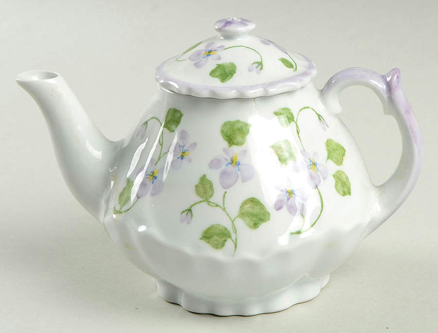 Violet Meadow Child's Teapot & Lid by Sadek-1