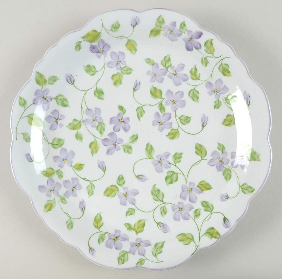 Violet Meadow Dinner Plate by Sadek-1