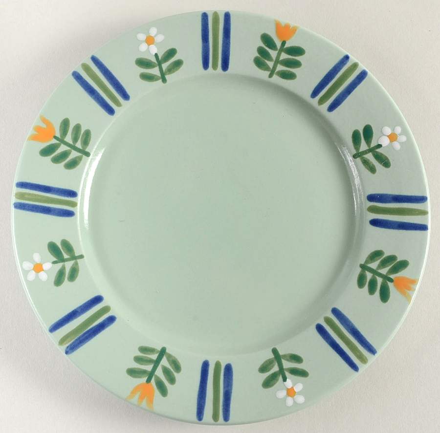Flora Green Salad Plate by Studio Nova-1