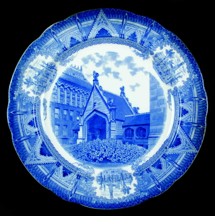 University of Chicago Blue Dinner Plate by Spode-1