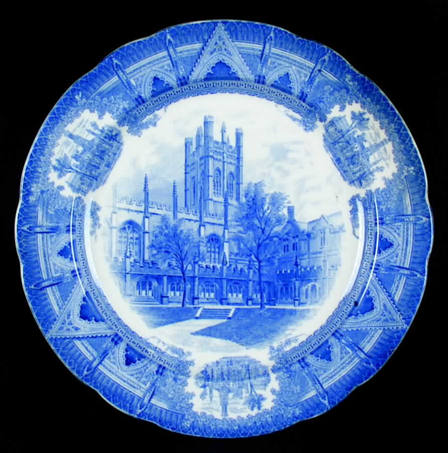University of Chicago Blue Dinner Plate by Spode-1
