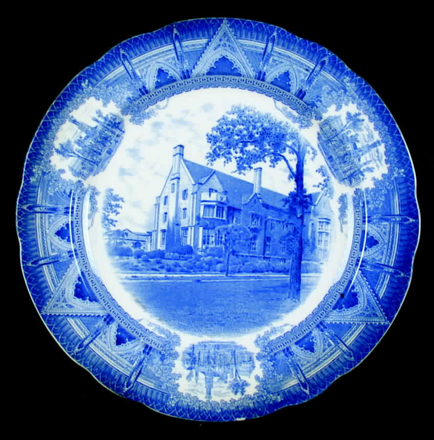University of Chicago Blue Dinner Plate by Spode-1