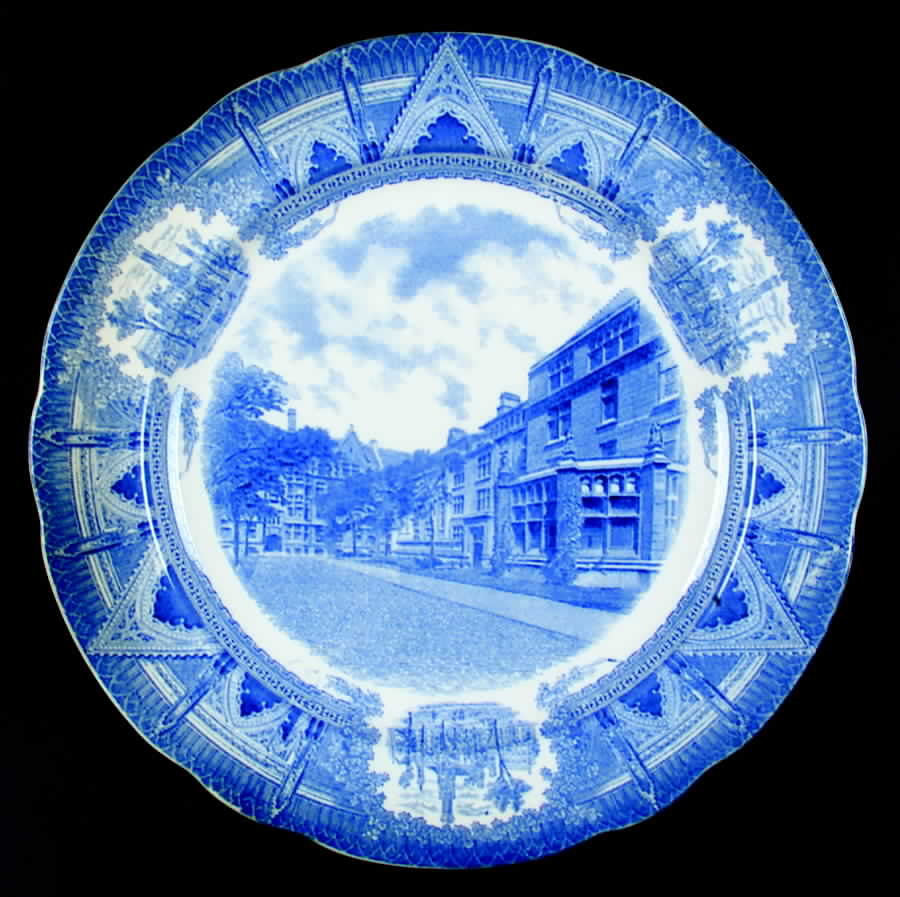 University of Chicago Blue Dinner Plate by Spode-1