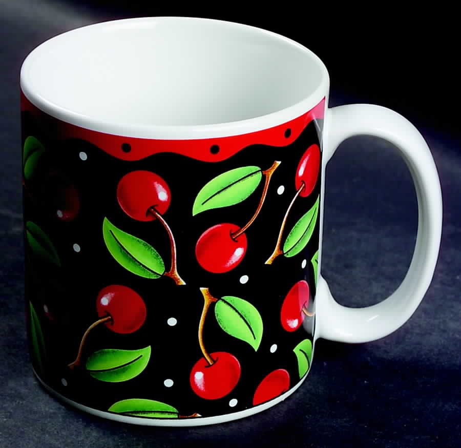 Cherries (Decorated Verge) Mug by Sakura-1