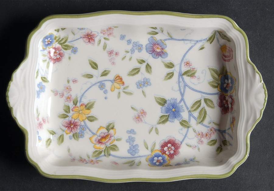 Corona (Green Trim) Hors d'Oeuvre Tray by Sadek-1