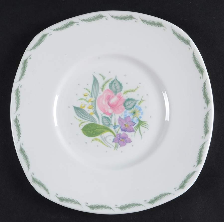 Fragrance Square Cake Plate by Susie Cooper-1