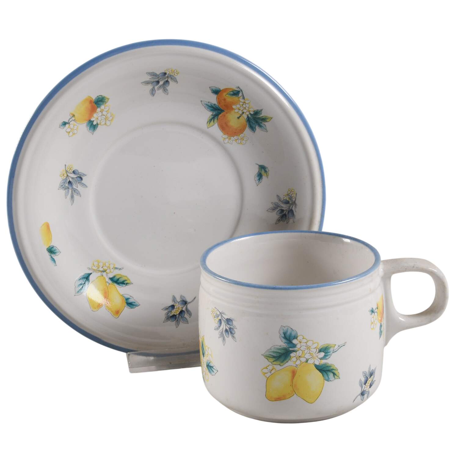 Sunshine Valley Flat Cup & Saucer Set by Studio Nova-1