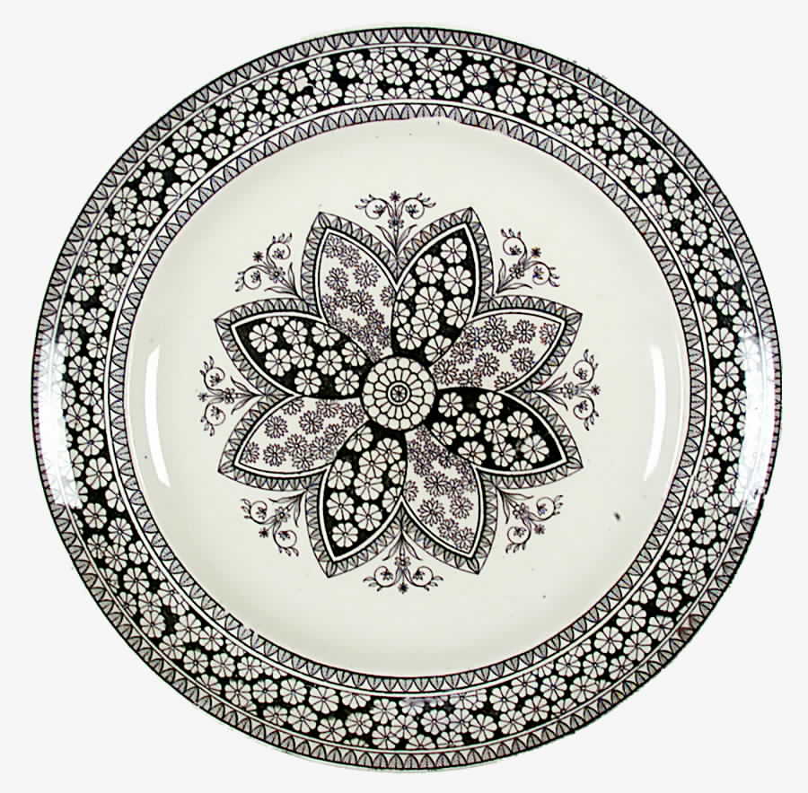 Primrose Black Dinner Plate by Spode-1