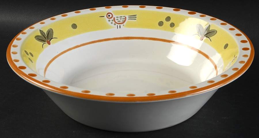Country Bird 9" Round Vegetable Bowl by Stonecrest (JI)-1