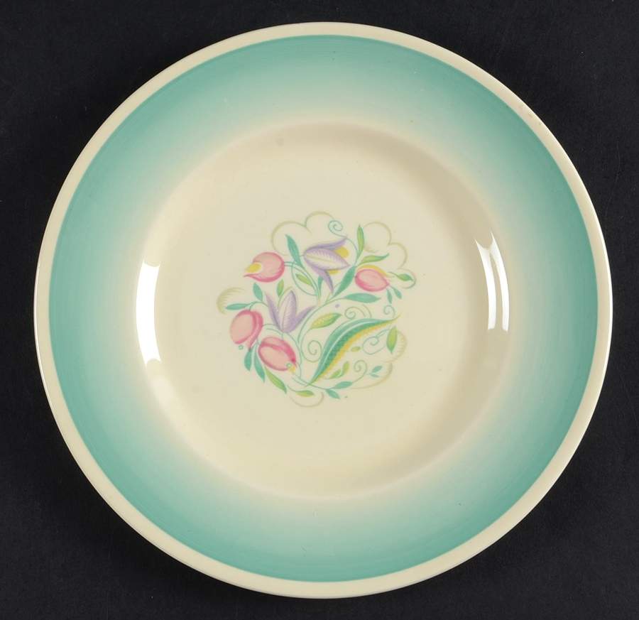 Dresden Spray Luncheon Plate by Susie Cooper-1