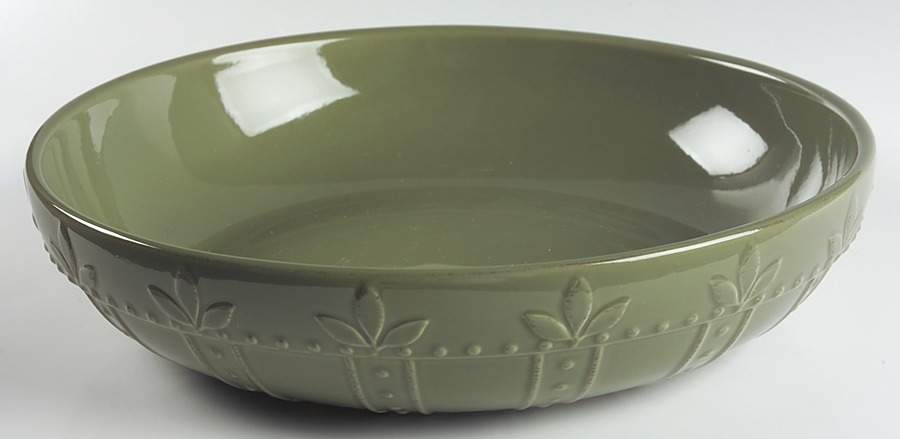 Sorrento Oregano (Green) 12" Pasta Serving Bowl by Signature-1