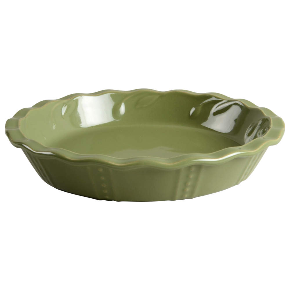 Sorrento Oregano (Green) 10" Pie Baking Plate by Signature-1