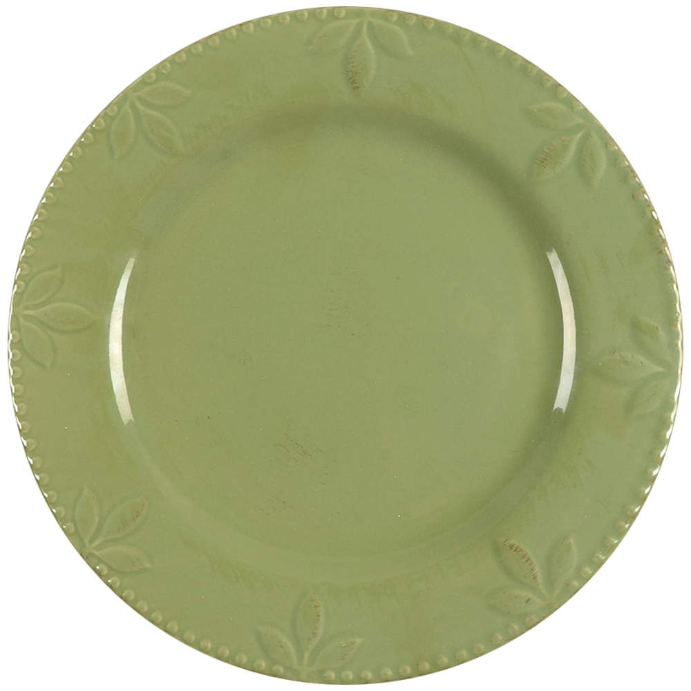 Sorrento Oregano (Green) Dinner Plate by Signature-1