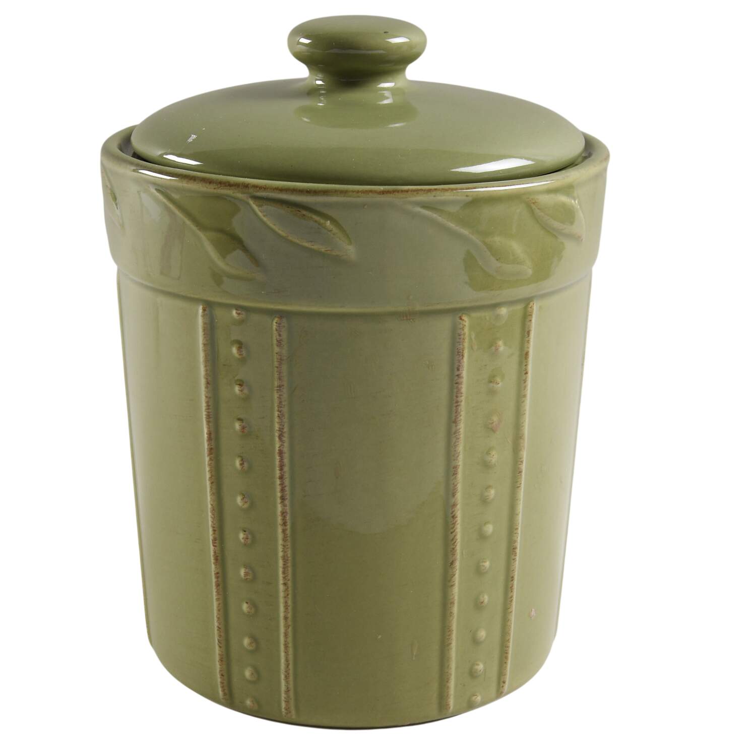 Sorrento Oregano (Green) Large Canister & Lid by Signature-1