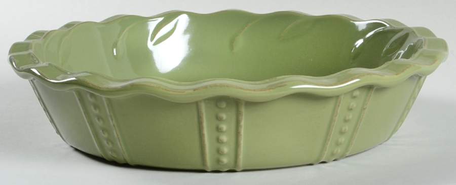 Sorrento Oregano (Green) 10" Pie Baking Plate by Signature-1