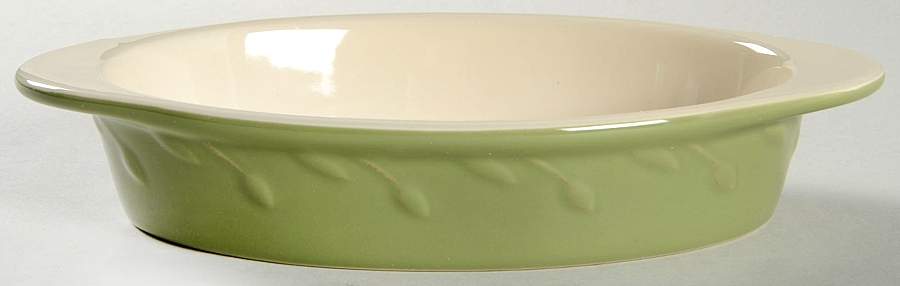 Sorrento Oregano (Green) 9" Oval Baker by Signature-1