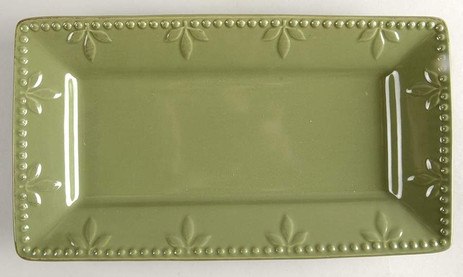 Sorrento Oregano (Green) Rectangular Tray 11" by Signature-1